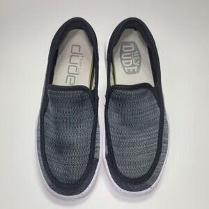 Hey Dude Sunapee W Sport Mesh Black Women's Slip On Loafers‎ Size 9 Sneakers